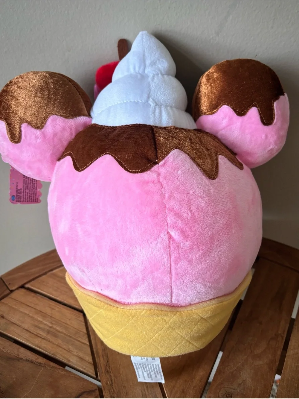 NWT Disney Munchlings Minnie Mouse Waffle Ice Cream Sundae Plush Stuffed Animal